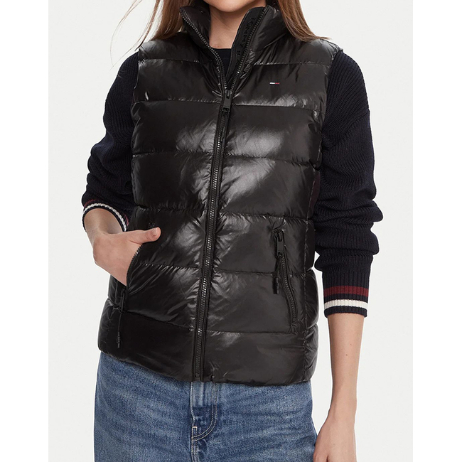 Product TOMMY JEANS TJW SLIM ZIP PRINT DOWN VEST base image