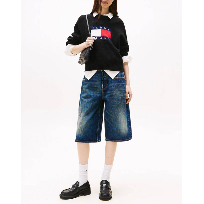 Product TOMMY JEANS TJW MELANGE FLAG SWEATER RIB EXT base image