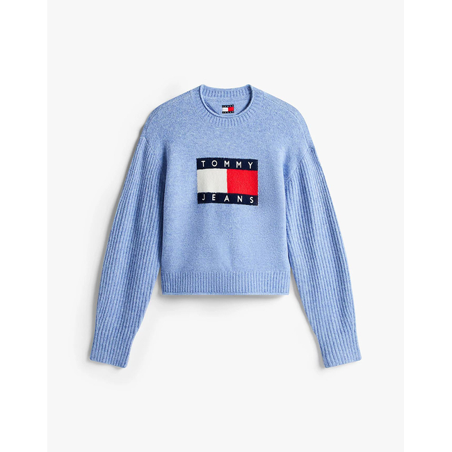 Product TOMMY JEANS TJW MELANGE FLAG SWEATER RIB EXT base image