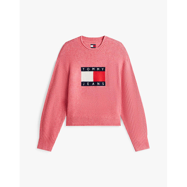 Product TOMMY JEANS TJW MELANGE FLAG SWEATER RIB EXT base image
