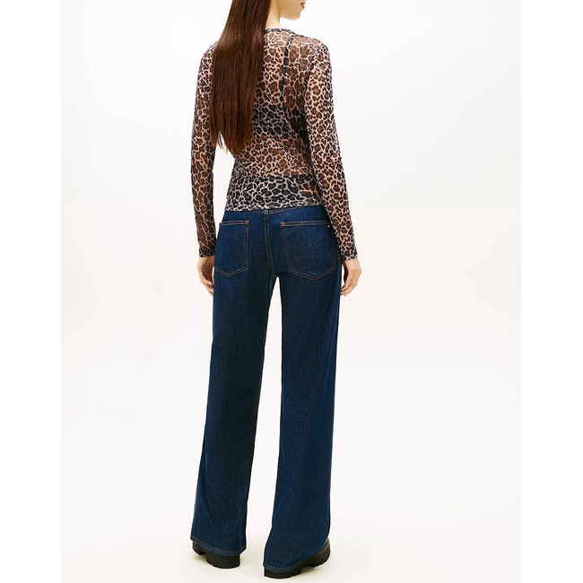Product TOMMY JEANS TJW SLIM AOP MESH LS TOP EXT base image