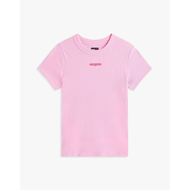 Product TOMMY JEANS TJW SLIM SCRIPT LABEL SS TEE EXT base image