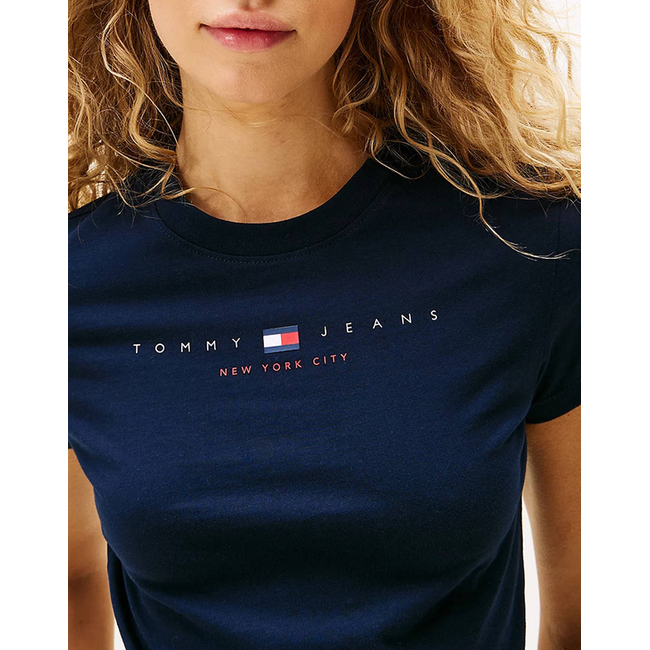 Product TOMMY JEANS  TJW SLIM TJ US LINEAR SS TEE base image