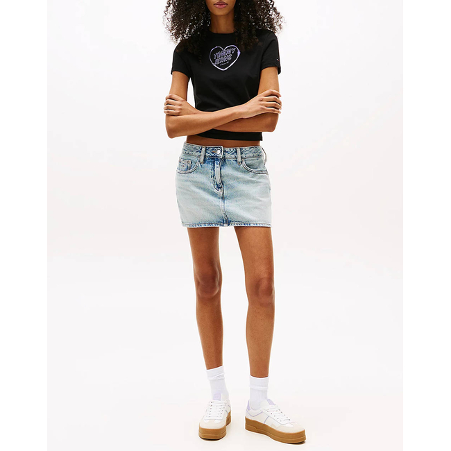 Product TOMMY JEANS TJW SLIM SH HEART TEE base image