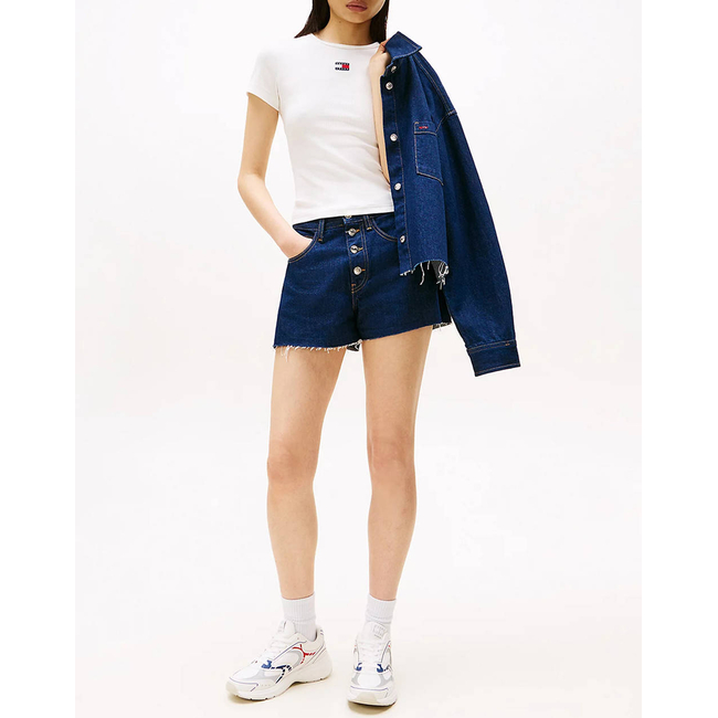 Product TOMMY JEANS TJW SLIM BADGE RIB TEE base image