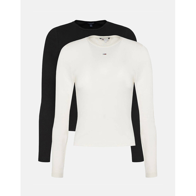 Product TOMMY JEANS TJW 2PACK SLIM ESSENTIAL RIB LS base image