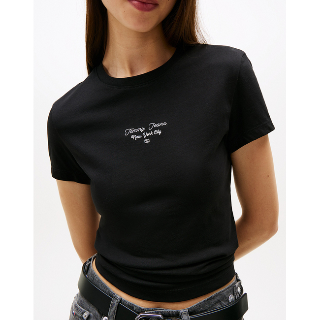 Product TOMMY JEANS TJW SLIM ESS LOGO 1 TEE EXT base image