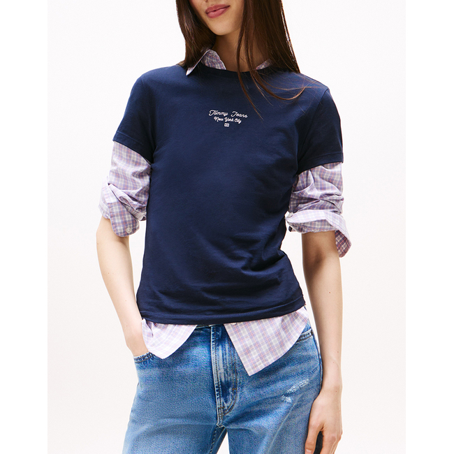 Product TOMMY JEANS TJW SLIM ESS LOGO 1 TEE EXT base image