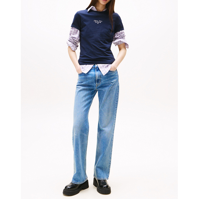 Product TOMMY JEANS TJW SLIM ESS LOGO 1 TEE EXT base image