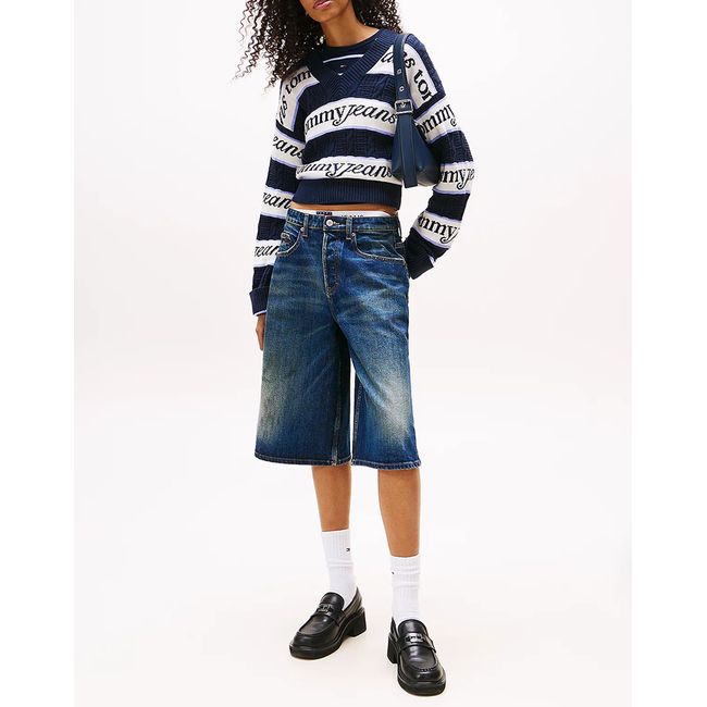 Product TOMMY JEANS TJW STRIPE LOGO SWEATER EXT base image