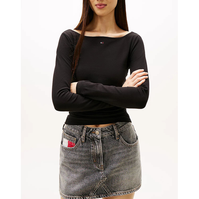 Product TOMMY JEANS TJW SLIM S FLAG BLING LS TOP base image