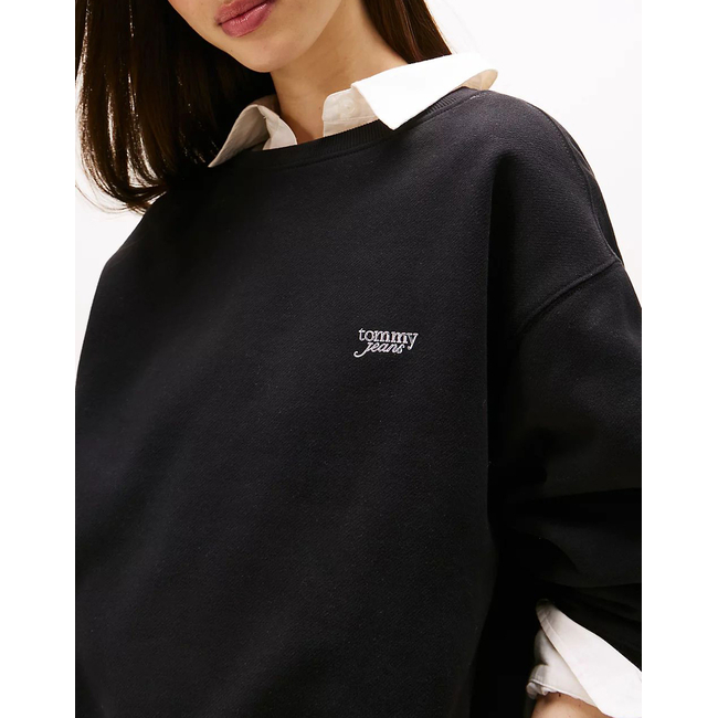 Product TOMMY JEANS TJW SILVER SCRIPT CREW base image