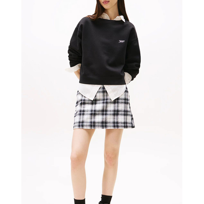 Product TOMMY JEANS TJW SILVER SCRIPT CREW base image