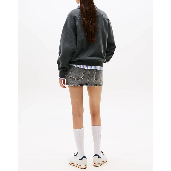 Product TOMMY JEANS TJW BXY LEOPARD VARSITY CREW base image