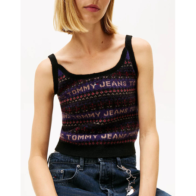 Product TOMMY JEANS TJW FAIRISLE CAMI base image