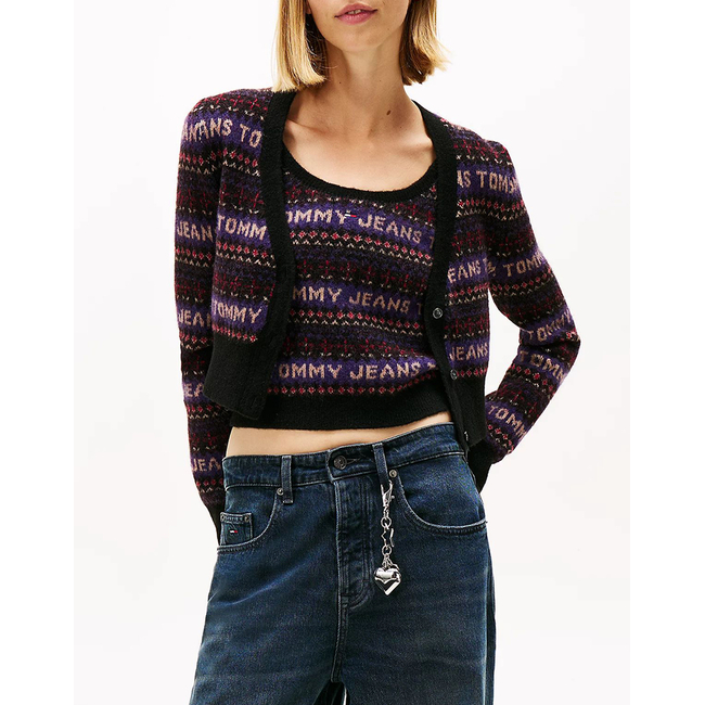 Product TOMMY JEANS TJW FAIRISLE CARDIGAN base image