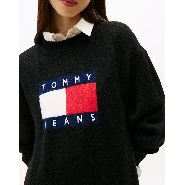 Product TOMMY JEANS TJW FLAG SWEATER DRESS EXT base image