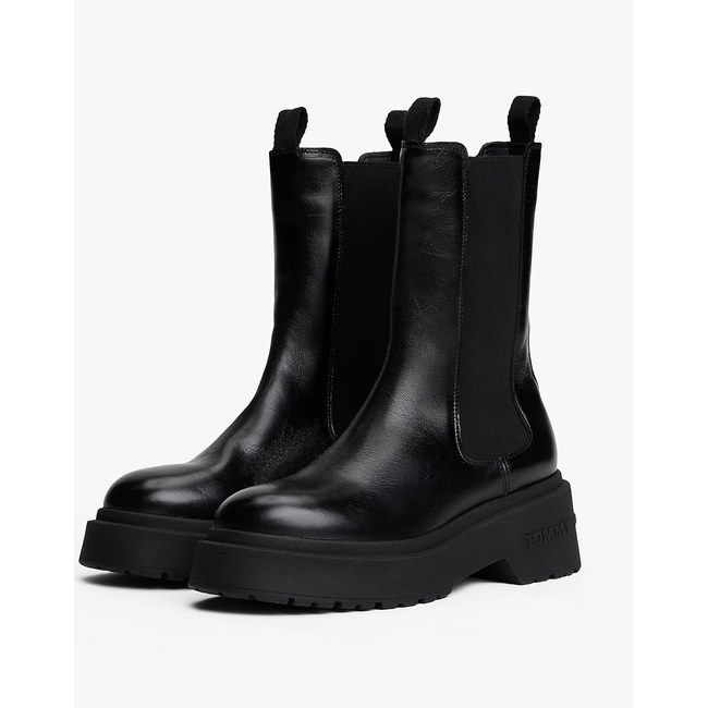 Product TOMMY JEANS TJW CHUNKY SHINY LEATHER CHELSEA base image