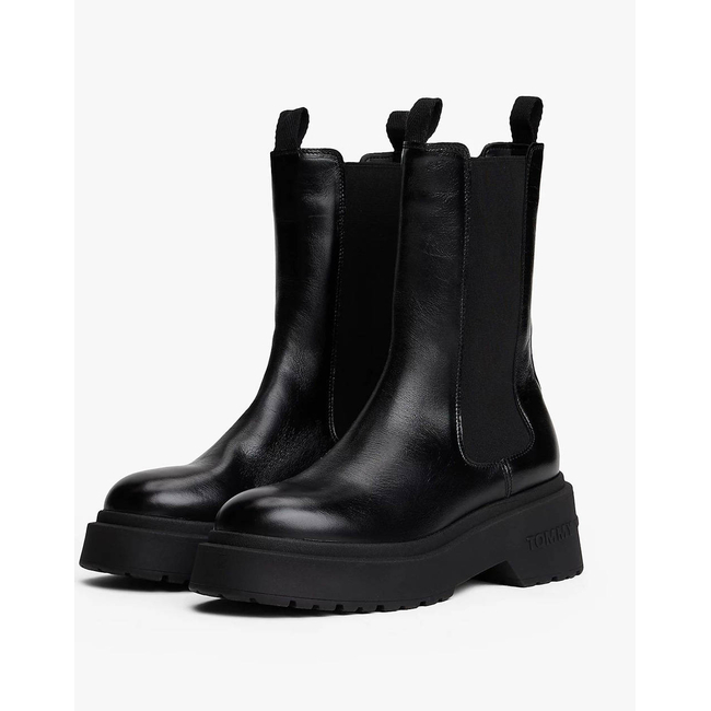 Product TOMMY JEANS TJW CHUNKY SHINY LEATHER CHELSEA base image