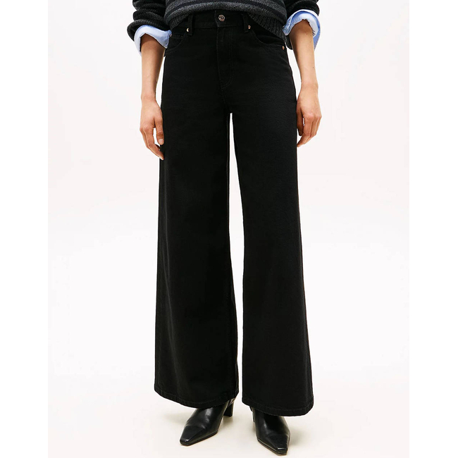Product TOMMY HILFIGER DNM BLACK 70's WIDE LEG HW base image