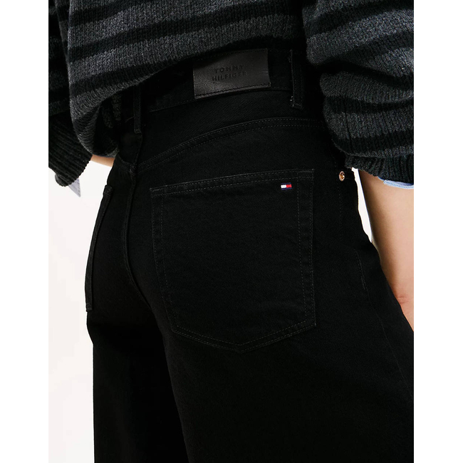 Product TOMMY HILFIGER DNM BLACK 70's WIDE LEG HW base image