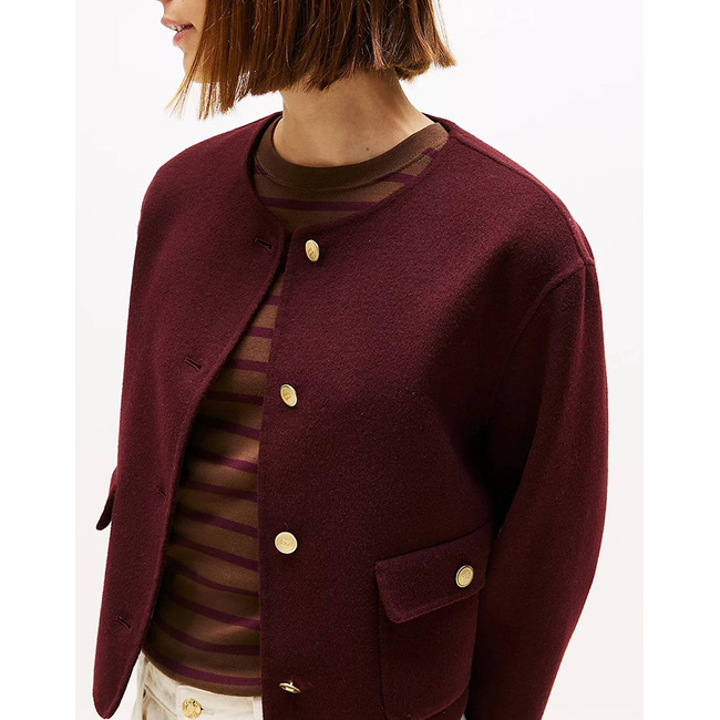 Product TOMMY HILFIGER DF WOOL BLEND REG LADY JACKET base image