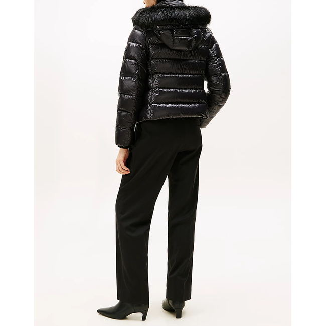 Product TOMMY HILFIGER GLOSS HW DOWN SLIM JACKET W FUR base image