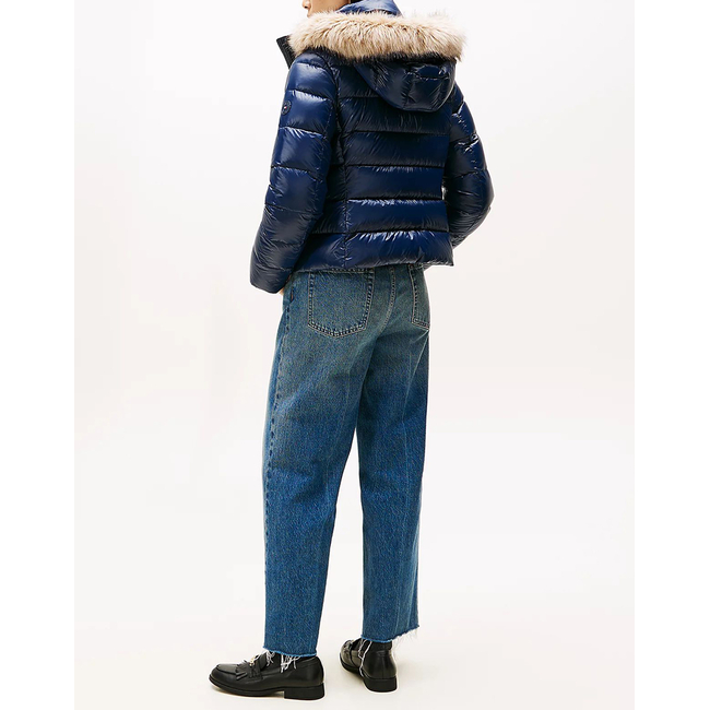 Product TOMMY HILFIGER GLOSS HW DOWN SLIM JACKET W FUR base image