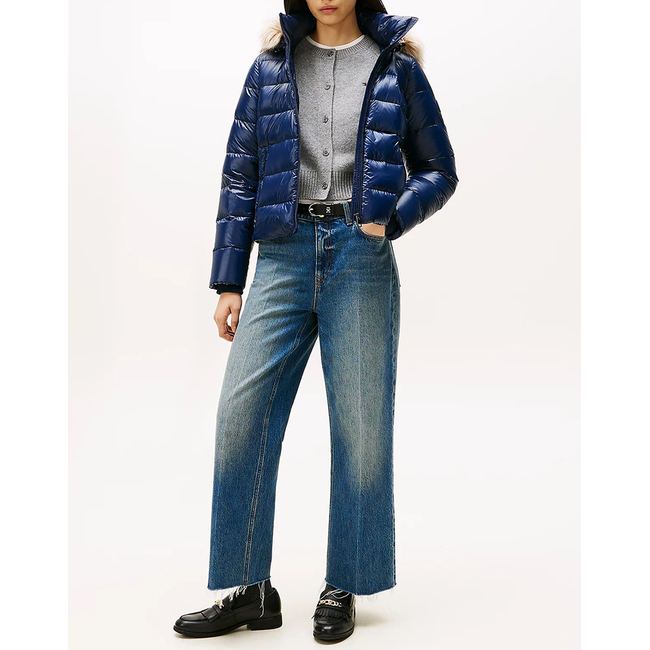 Product TOMMY HILFIGER GLOSS HW DOWN SLIM JACKET W FUR base image