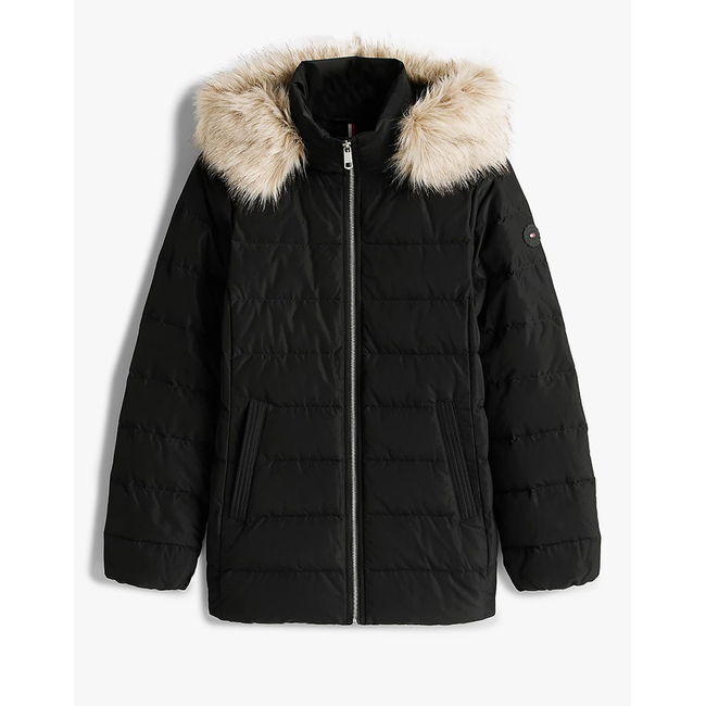 Product TOMMY HILFIGER MW DOWN SLIM JACKET WITH FUR base image
