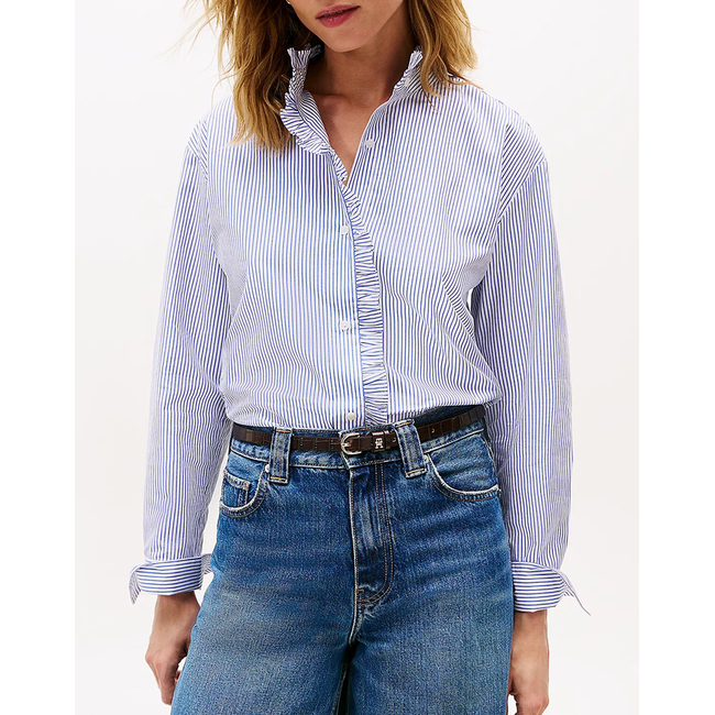 Product TOMMY HILFIGER POPLIN RUFFLE SHIRT base image