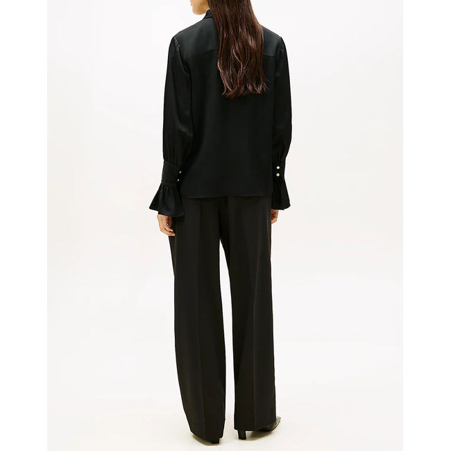 Product TOMMY HILFIGER SATEEN RUFFLE CUFF LS SHIRT base image