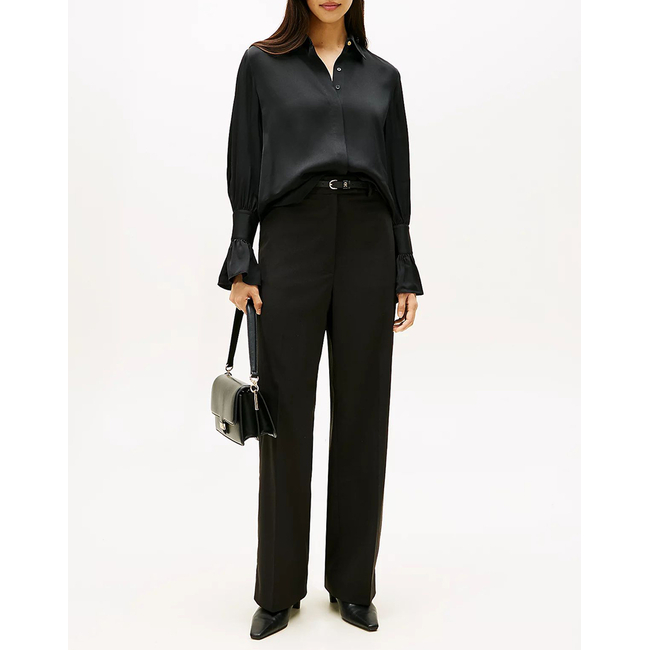 Product TOMMY HILFIGER SATEEN RUFFLE CUFF LS SHIRT base image
