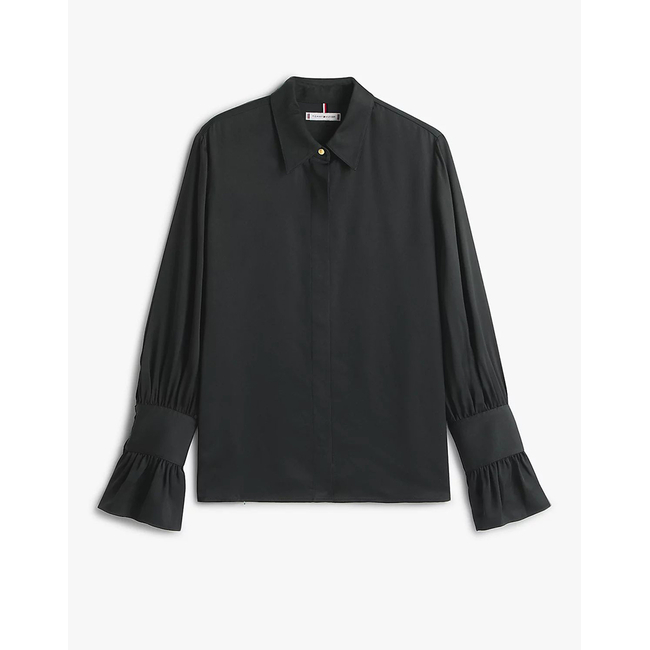 Product TOMMY HILFIGER SATEEN RUFFLE CUFF LS SHIRT base image