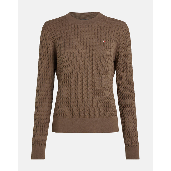 Product TOMMY HILFIGER CO CABLE C-NK LS SWEATER base image