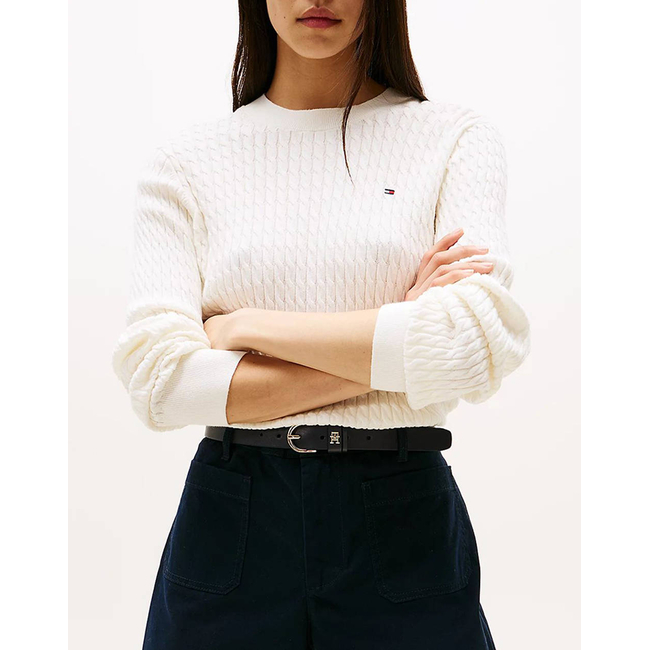 Product TOMMY HILFIGER CO CABLE C-NK LS SWEATER base image
