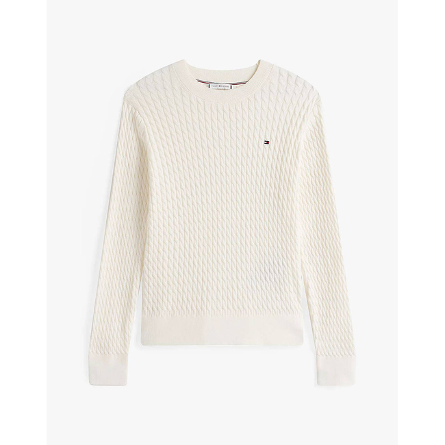 Product TOMMY HILFIGER CO CABLE C-NK LS SWEATER base image