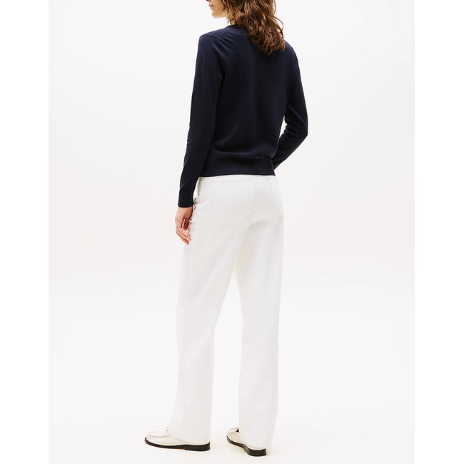 Product TOMMY HILFIGER CO JERSEY STITCH V-NK SWEATER base image