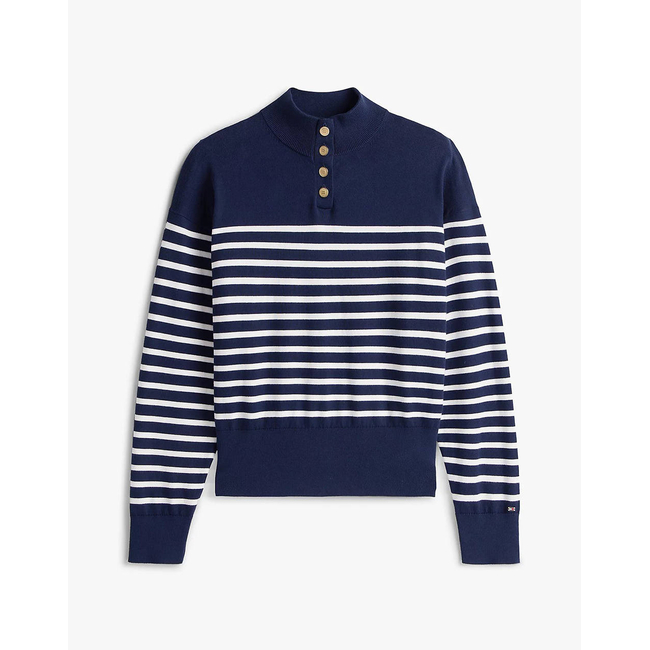 Product TOMMY HILFIGER CO JERSEY GOLD BTN MOCK-NK SWT base image