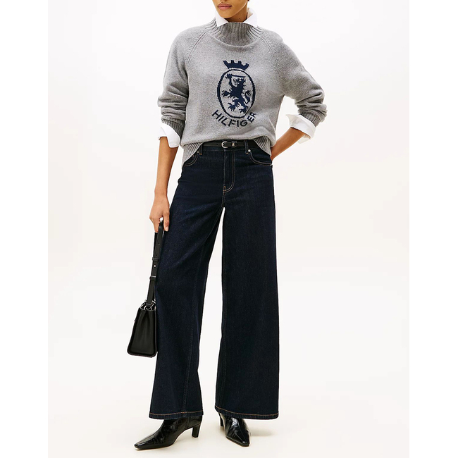 Product TOMMY HILFIGER WOOL BLEND GRAPHIC MOCK-NK SWT base image