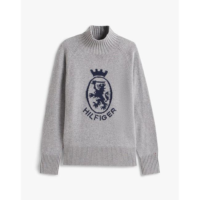 Product TOMMY HILFIGER WOOL BLEND GRAPHIC MOCK-NK SWT base image