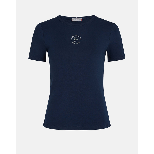 Product TOMMY HILFIGER STAMP LOGO SLIM C-NK SS TEE base image