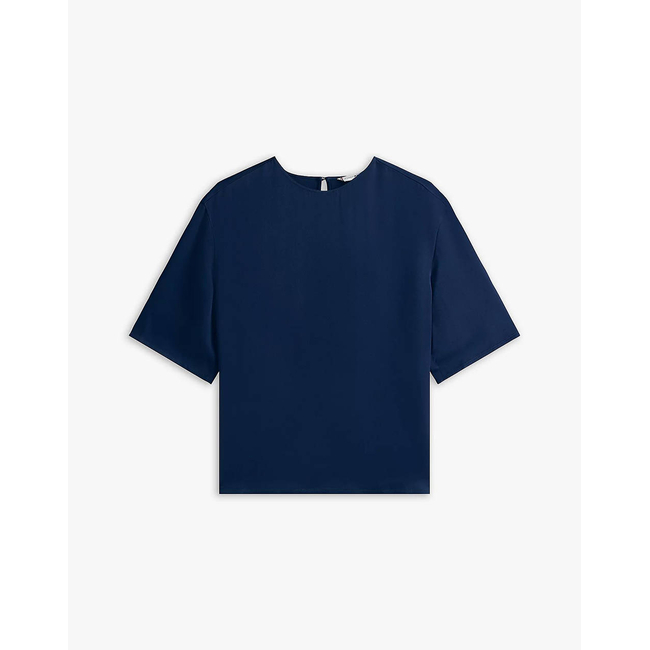 Product TOMMY HILFIGER SATEEN C-NECK RELAXED T-SHIRT base image