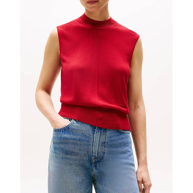 Product TOMMY HILFIGER LYOCELL SILK MOCK SL SWT TOP base image