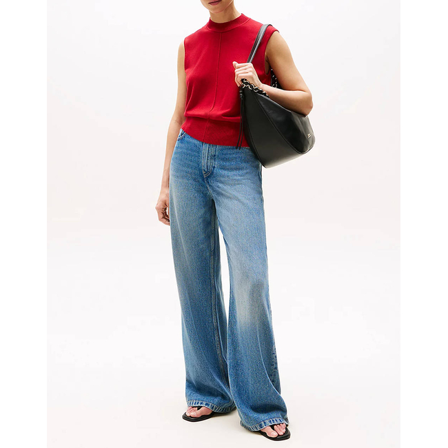 Product TOMMY HILFIGER LYOCELL SILK MOCK SL SWT TOP base image