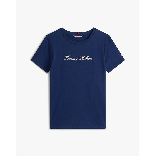 Product TOMMY HILFIGER LUREX SCRIPT REG C-NK SS TEE base image