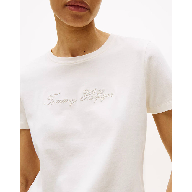Product TOMMY HILFIGER LUREX SCRIPT REG C-NK SS TEE base image