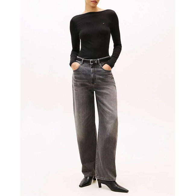 Product TOMMY HILFIGER SLIM 5X2 RIB BOAT-NK LS base image