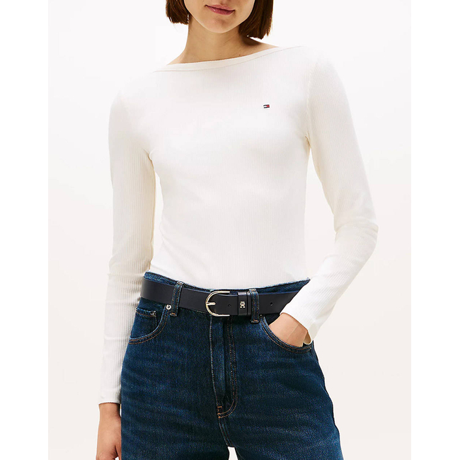Product TOMMY HILFIGER SLIM 5X2 RIB BOAT-NK LS base image