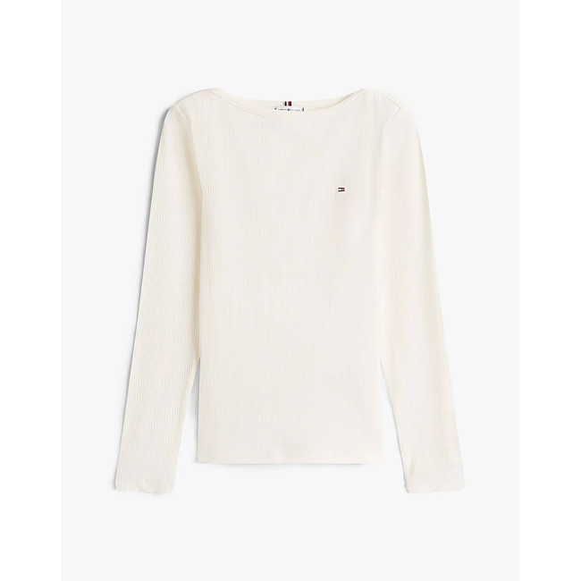 Product TOMMY HILFIGER SLIM 5X2 RIB BOAT-NK LS base image